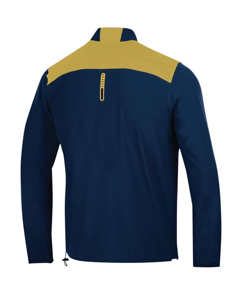 Men's Navy Notre Dame Fighting Irish 2023 Motivate Half-Zip Top
