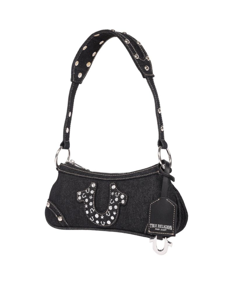 Horseshoe Denim shoulder bag