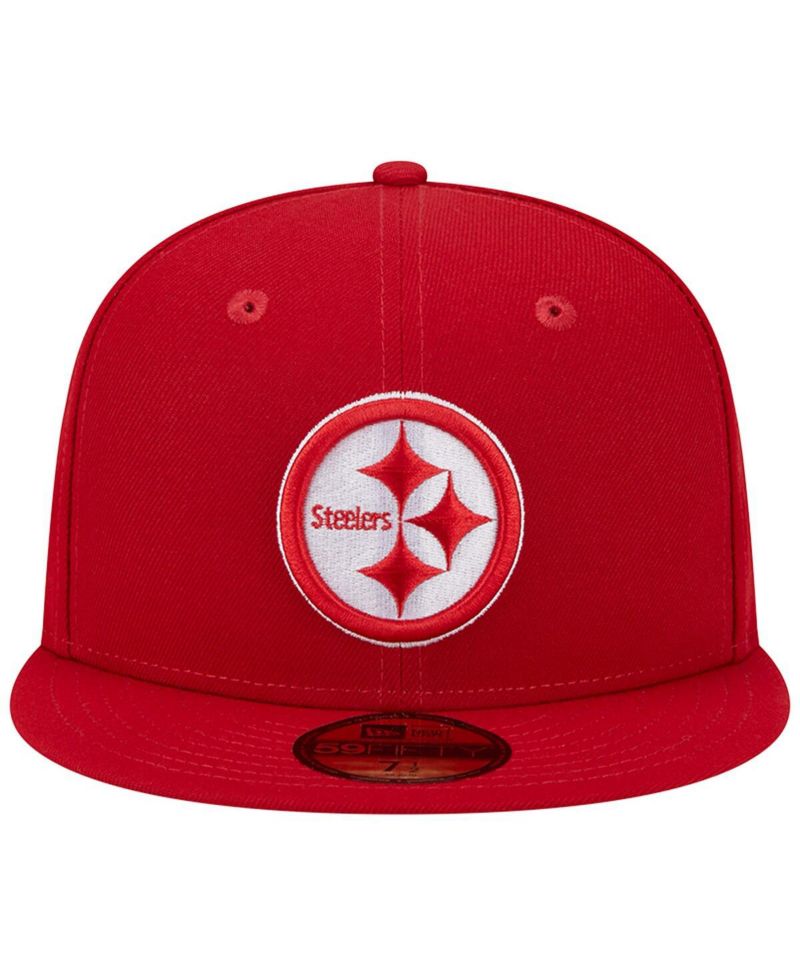 Men's Scarlet Pittsburgh Steelers Super Bowl XLIII Main Patch 59FIFTY Fitted Hat