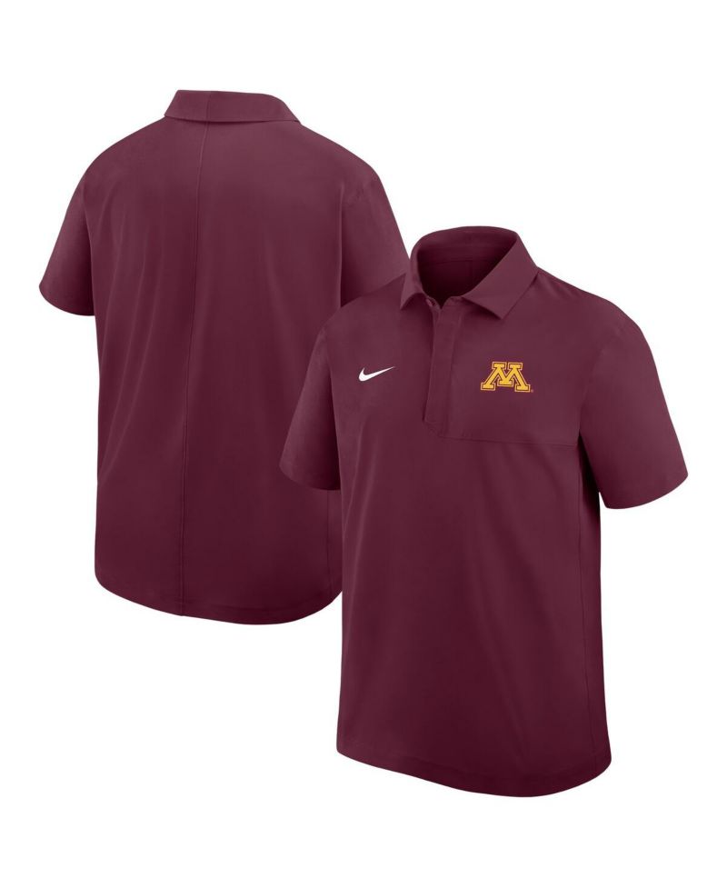 Men's Maroon Minnesota Golden Gophers Woven Polo Shirt