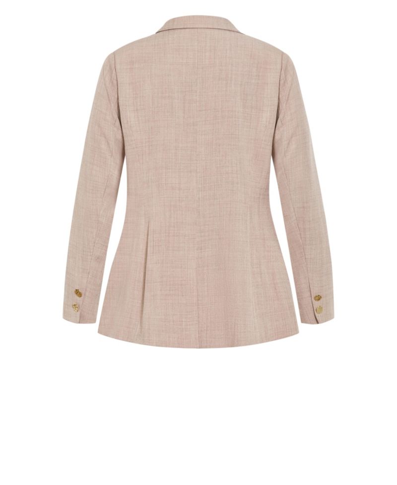 Plus Size Luci Double-Breasted Relaxed-Fit Blazer