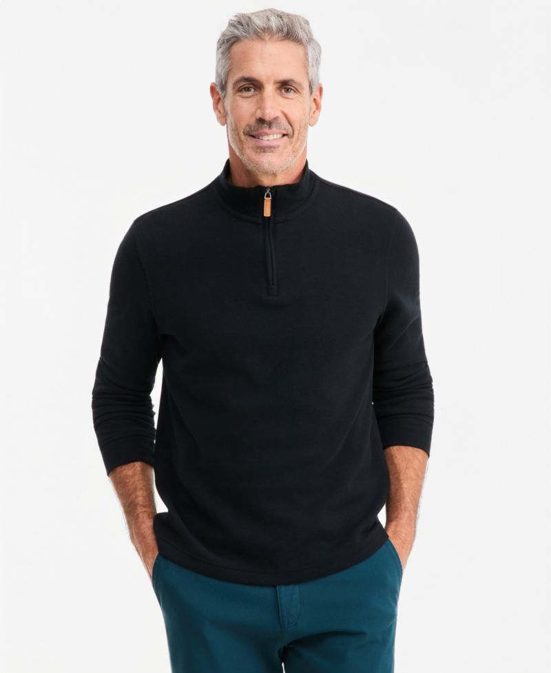 Men's French Rib Quarter-Zip Sweatshirt