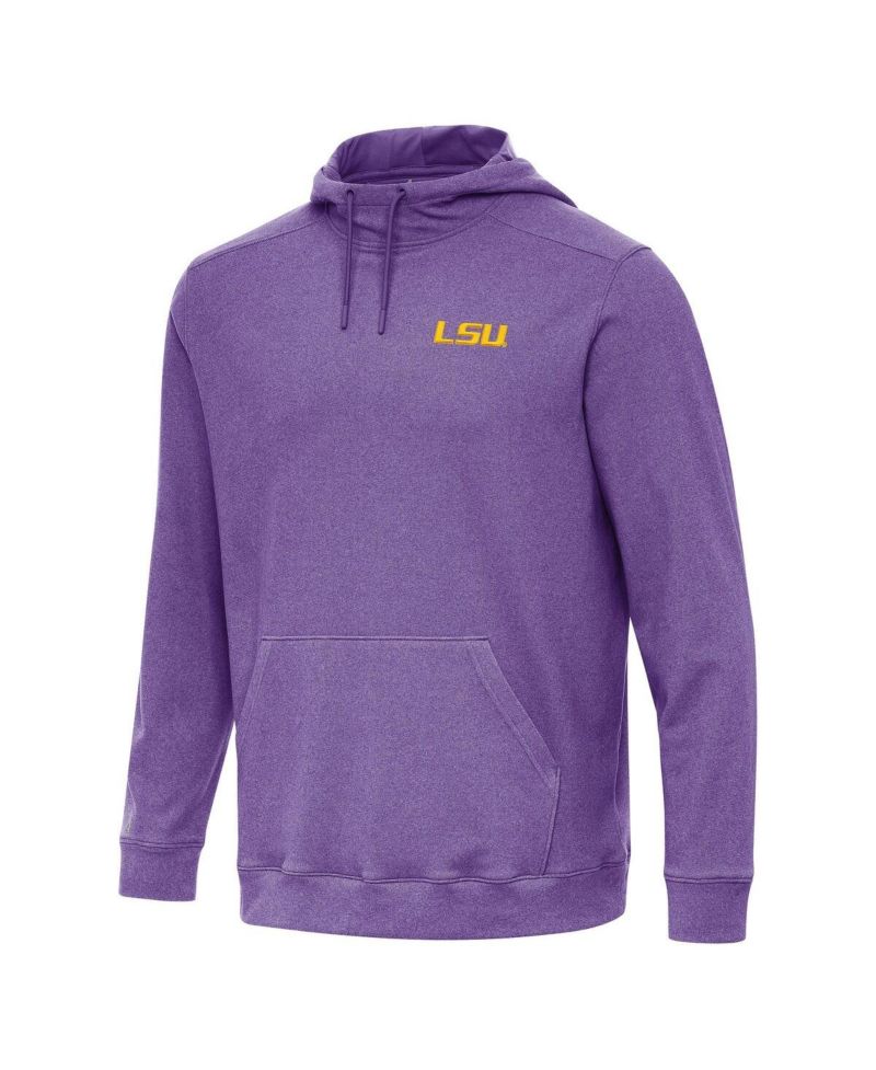 Men's Heather Purple LSU Tigers Cloud Pullover Hoodie