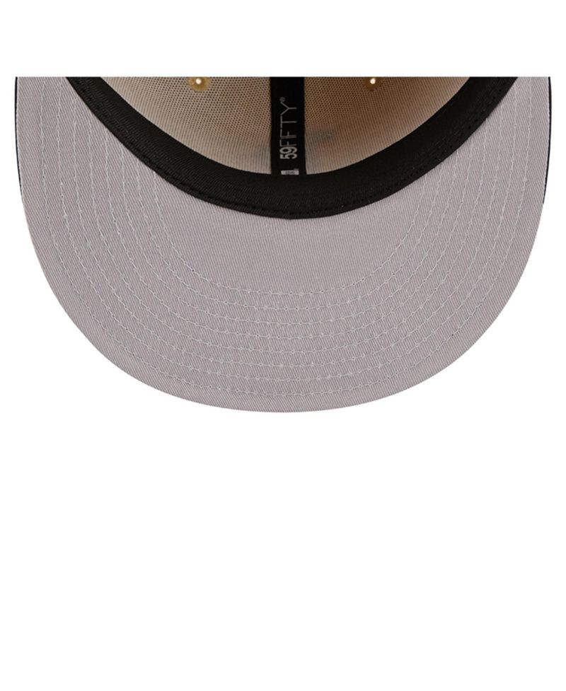 Men's Light Beige Boston Red Sox Two-Tone Embroidered Visor 59FIFTY Fitted Hat