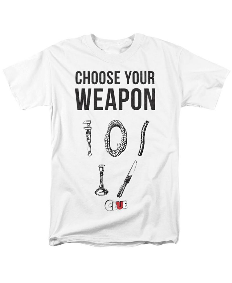 Big & Tall Clue Choose Your Weapon T Shirt