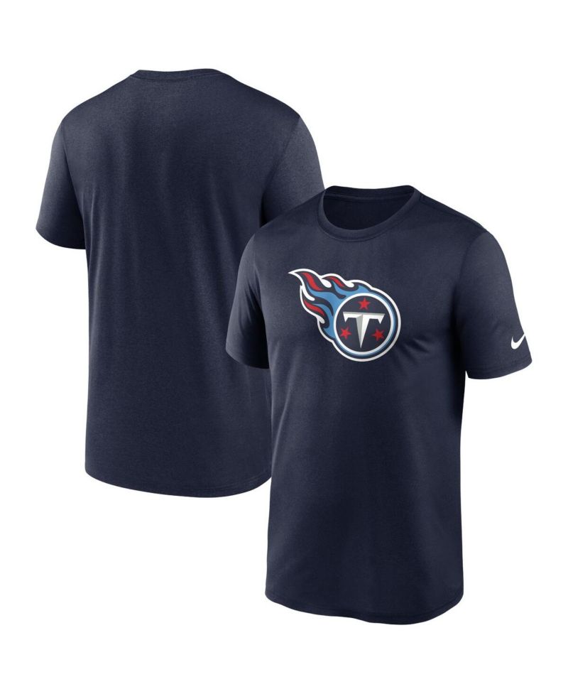 Men's Navy Tennessee Titans Legend Logo Performance T-shirt