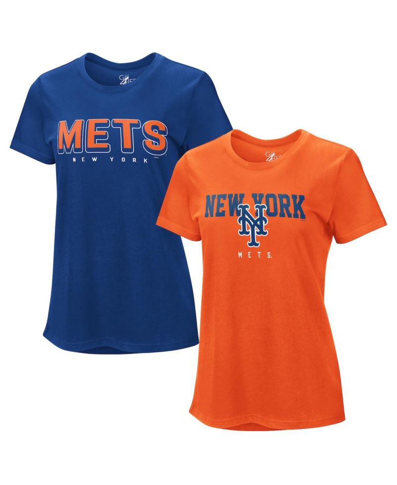 Women's 2- Pack Royal/Orange New York Mets T-Shirt