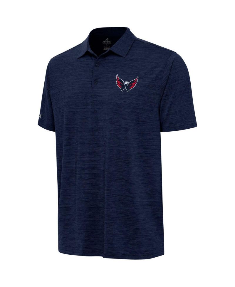 Men's Heather Navy Washington Capitals Layout Polo Shirt