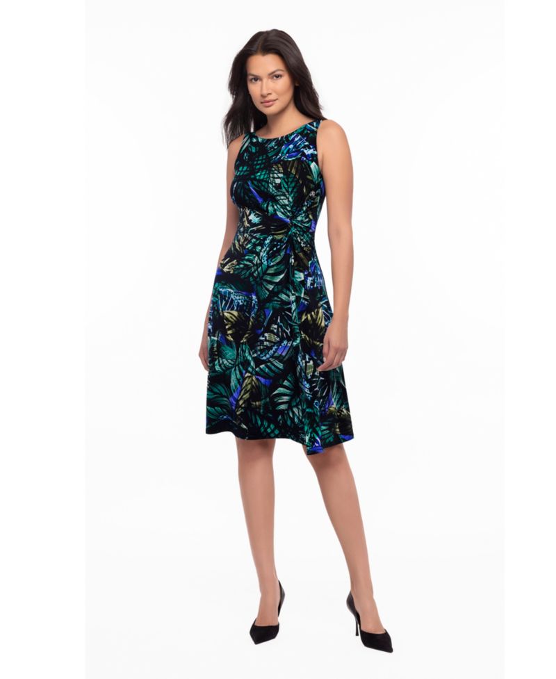 Women's Remi Floral-Print Scoop Neck Sleeveless Dress