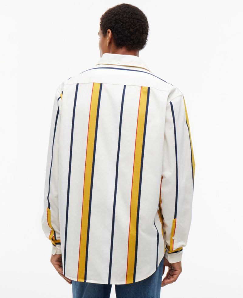 Men's American Icons Oxford Heritage Long-Sleeve Striped Cotton Shirt