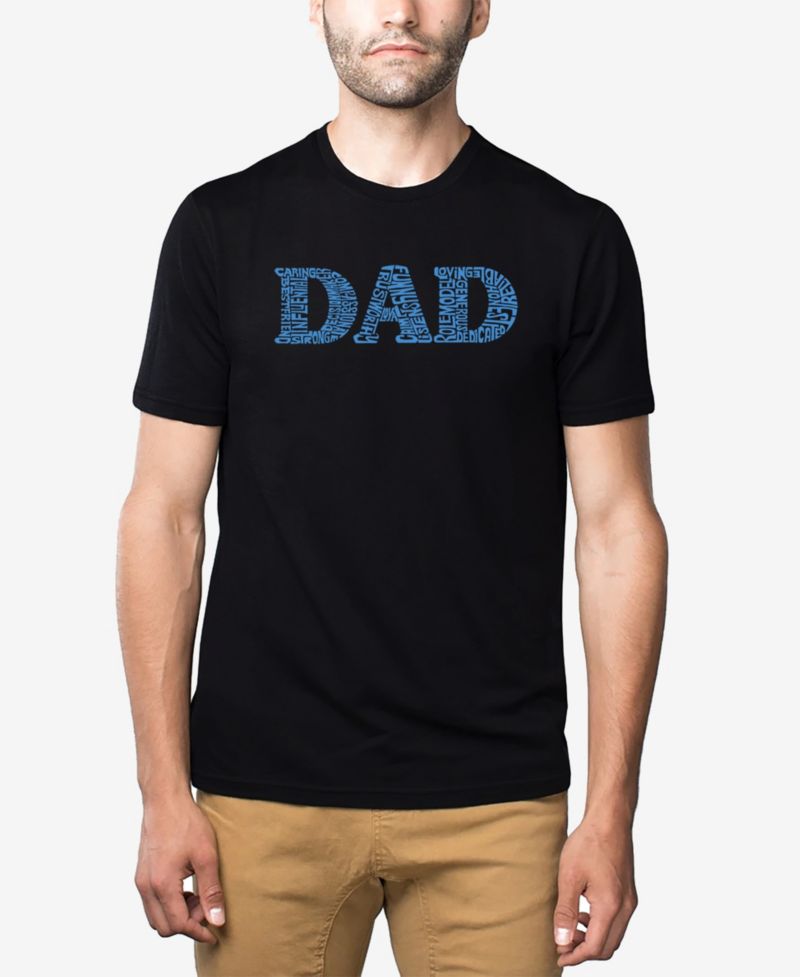 Men's Cotton/Poly Blend Word Art T-shirt - Dad
