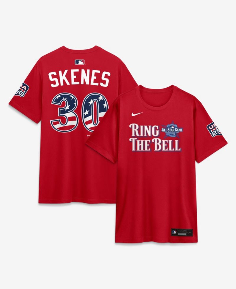 Men's 2026 All-Star Game National League Paul Skenes Red Name & Number T-Shirt
