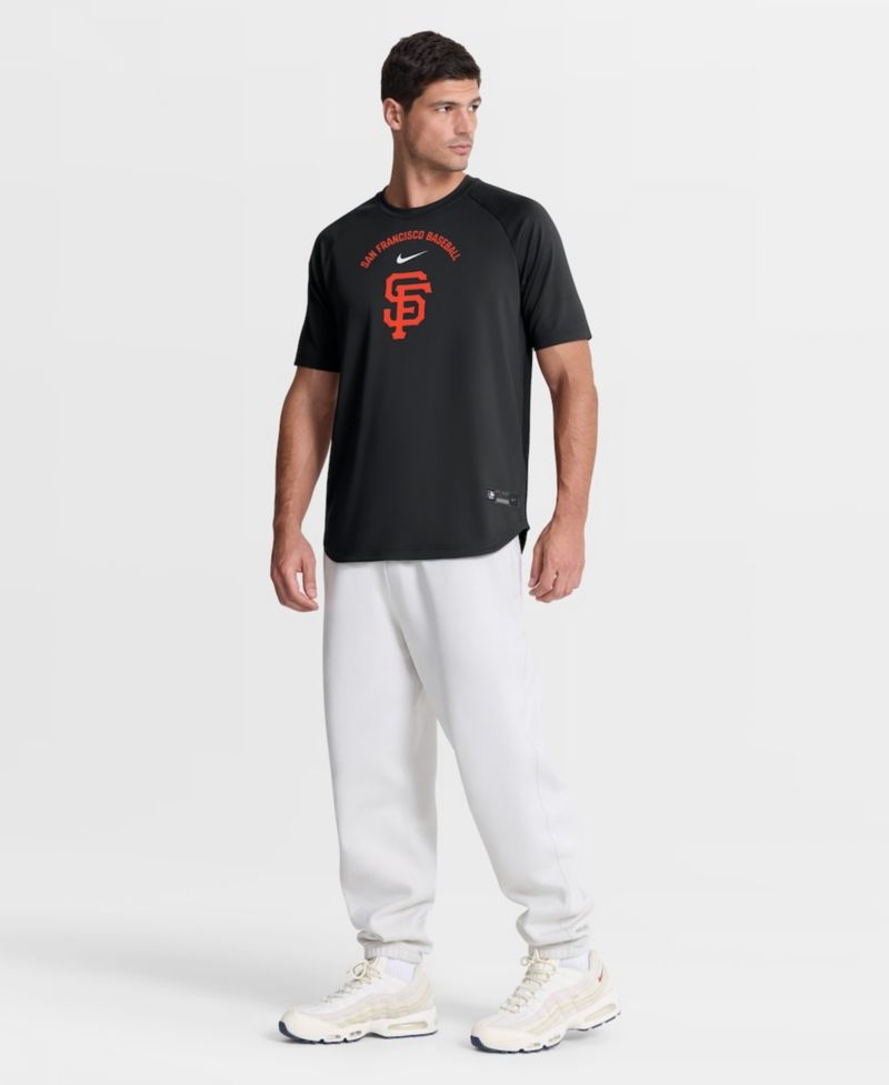 Men's Black San Francisco Giants Authentic Collection Batting Practice Pre-Game Raglan Dri-FIT T-Shirt