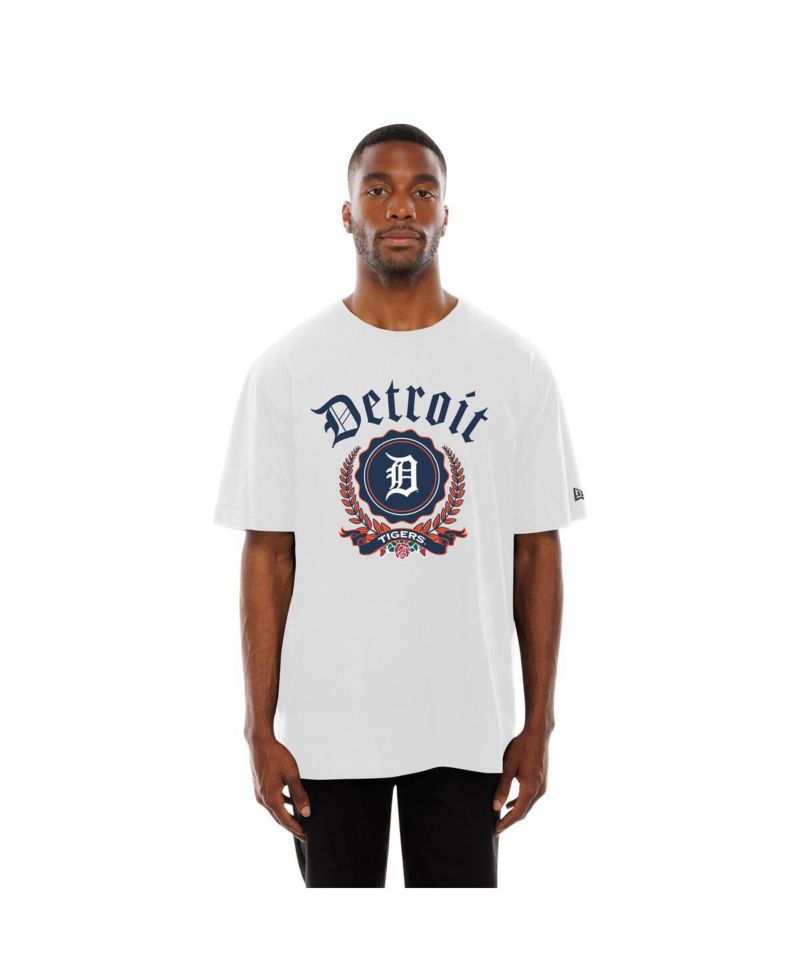 Men's White Detroit Tigers Fleur Domestic T-Shirt