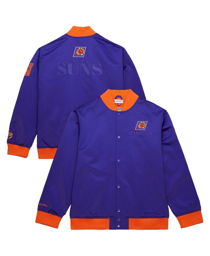 Men's Purple Phoenix Suns Hardwood Classics Team OG 3.0 Lightweight Satin Full-Snap Jacket