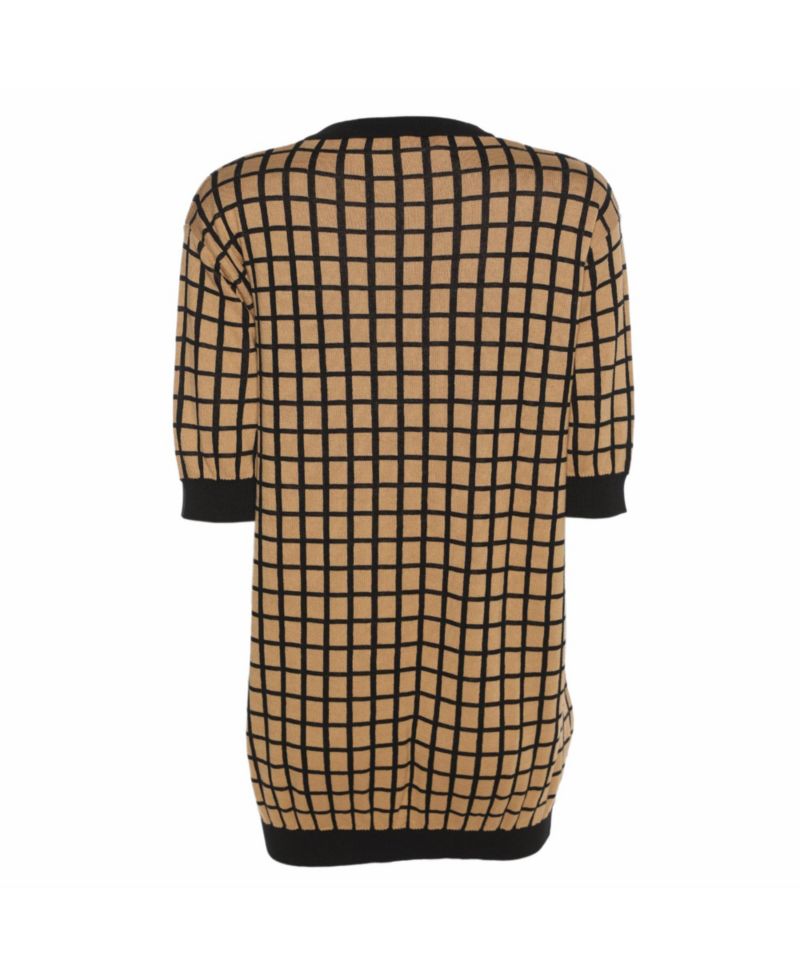 Marni Women's Plaid Short-Sleeve Crewneck T-Shirt