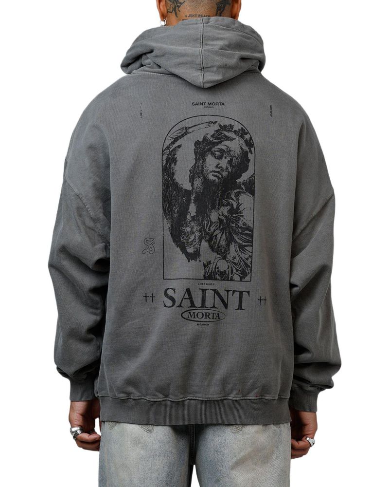 Women's Lost Souls Premium Hoodie Washed Charcoal