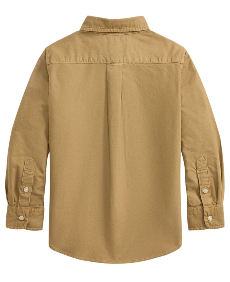 Boys' 2T-7 Garment-Dyed Cotton Oxford Shirt