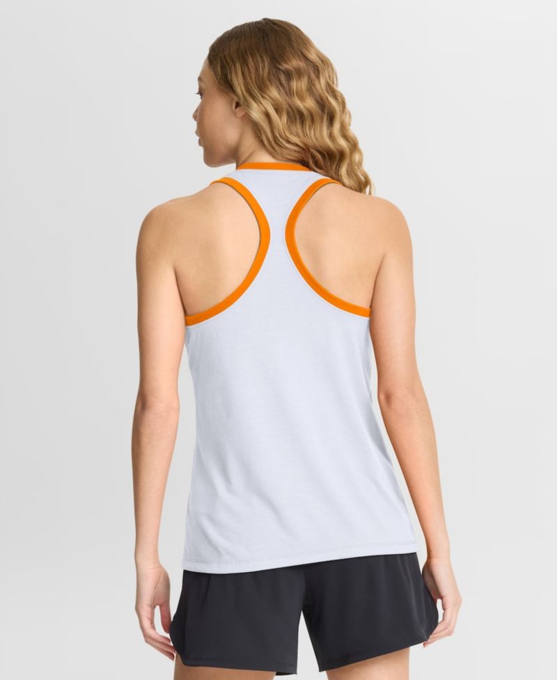 Women's White Tennessee Volunteers Uni Name Tri-Blend Dri-FIT Tank Top