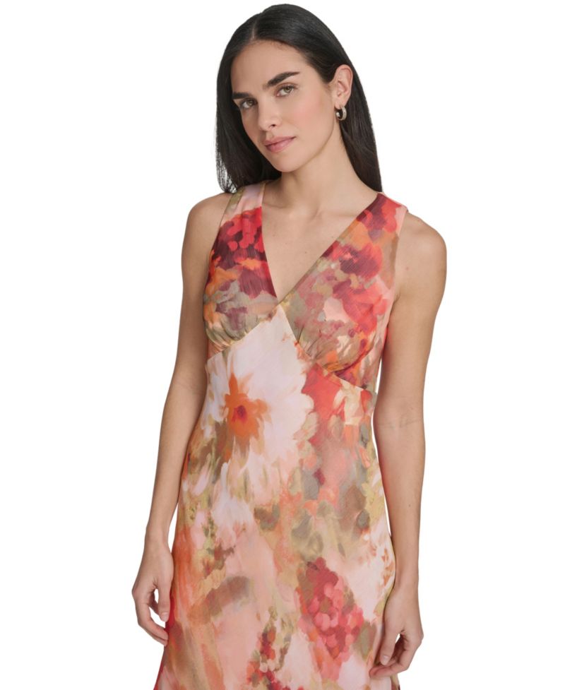 Women’s V-Neck Midi Dress