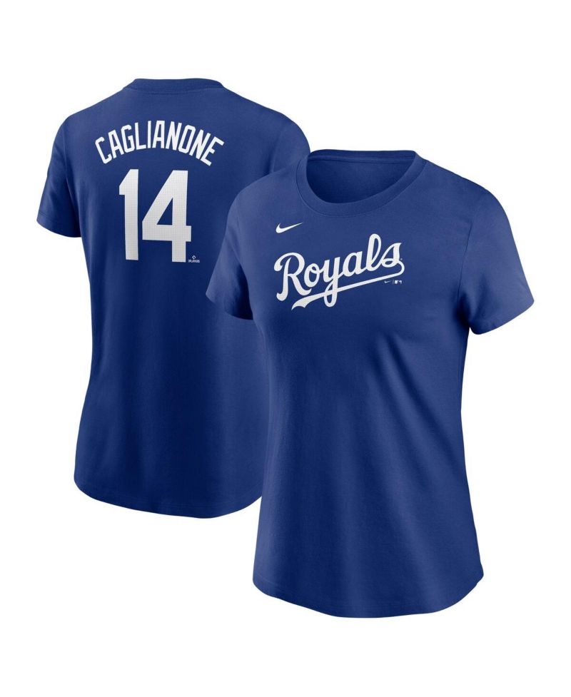 Women's Jac Caglianone Royal Kansas City Royals Fuse Name & Number T-Shirt