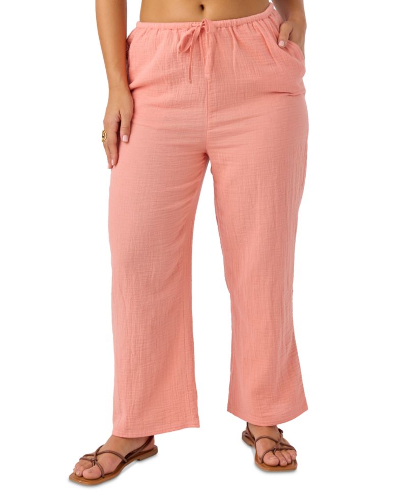 Women's Brenda Pull-On Cotton Crinkle Pants