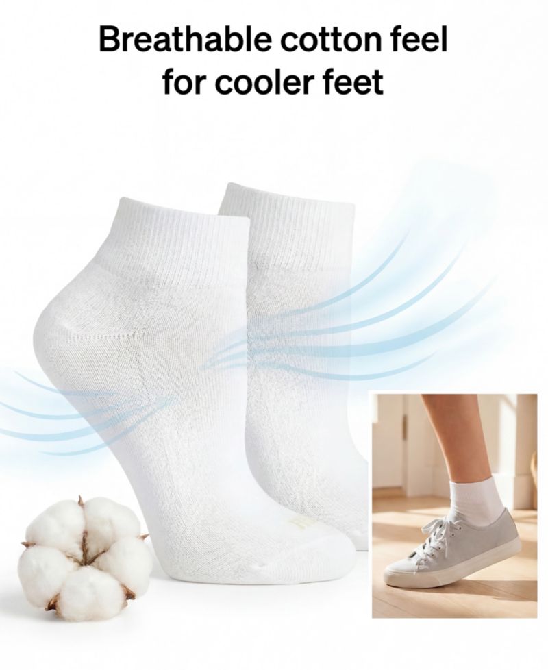 Women's Quarter Top 6 Pack Socks