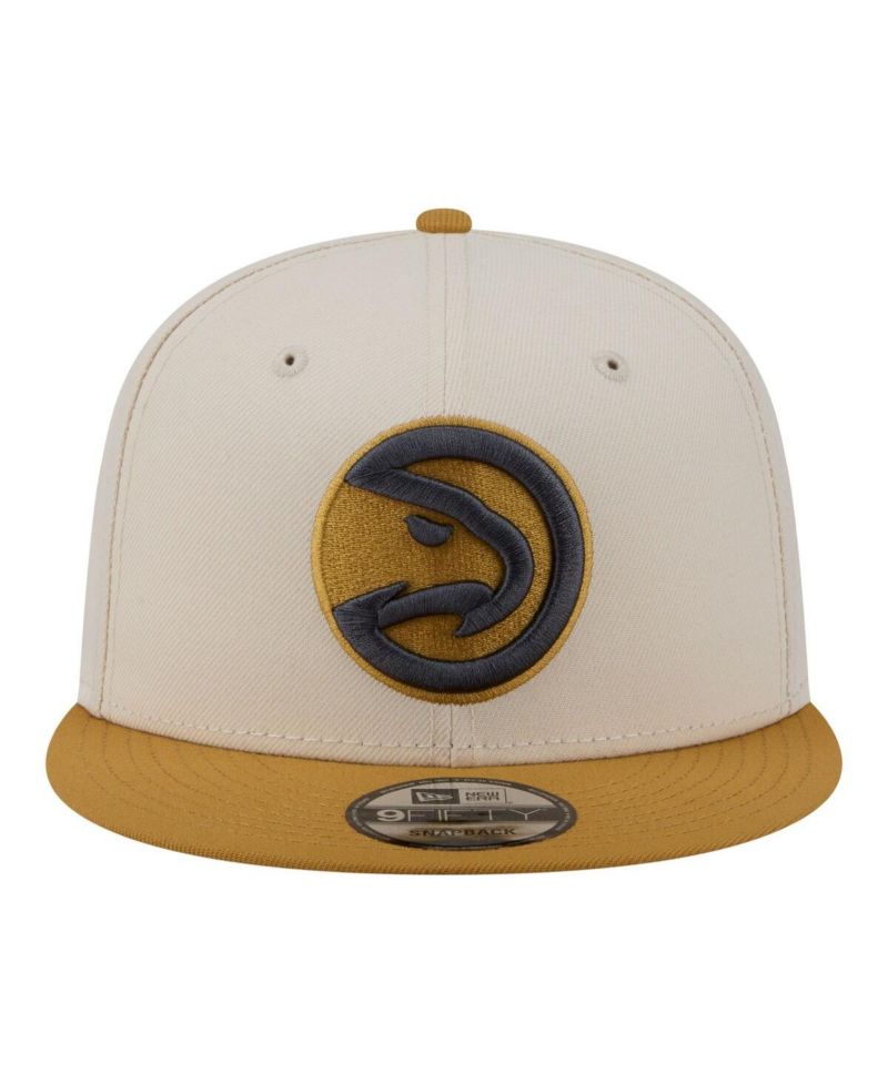 Men's Cream/Tan Atlanta Hawks Two-Tone Color Pack 9FIFTY Snapback Hat