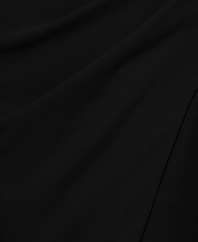 Women's One-Shoulder Ruched Midi Dress