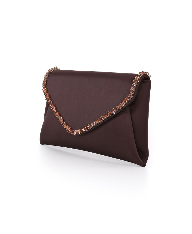 Woman's Mika Mix Crystal Neckline Envelope