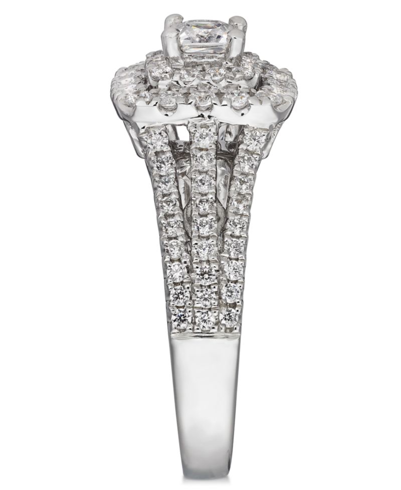 Diamond Princess Cut Engagement Ring (1 ct. t.w.) in 14k White Gold