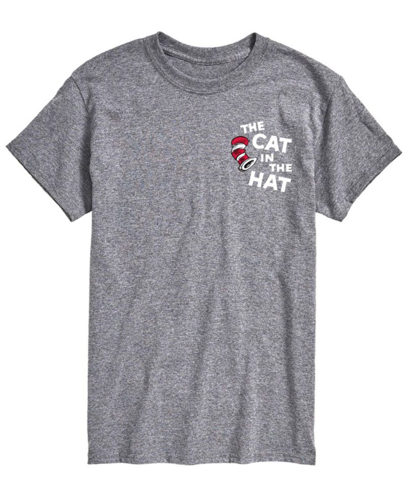 Men's Dr. Seuss Cat In The Hat Illustration Short-Sleeve Graphic T-Shirt