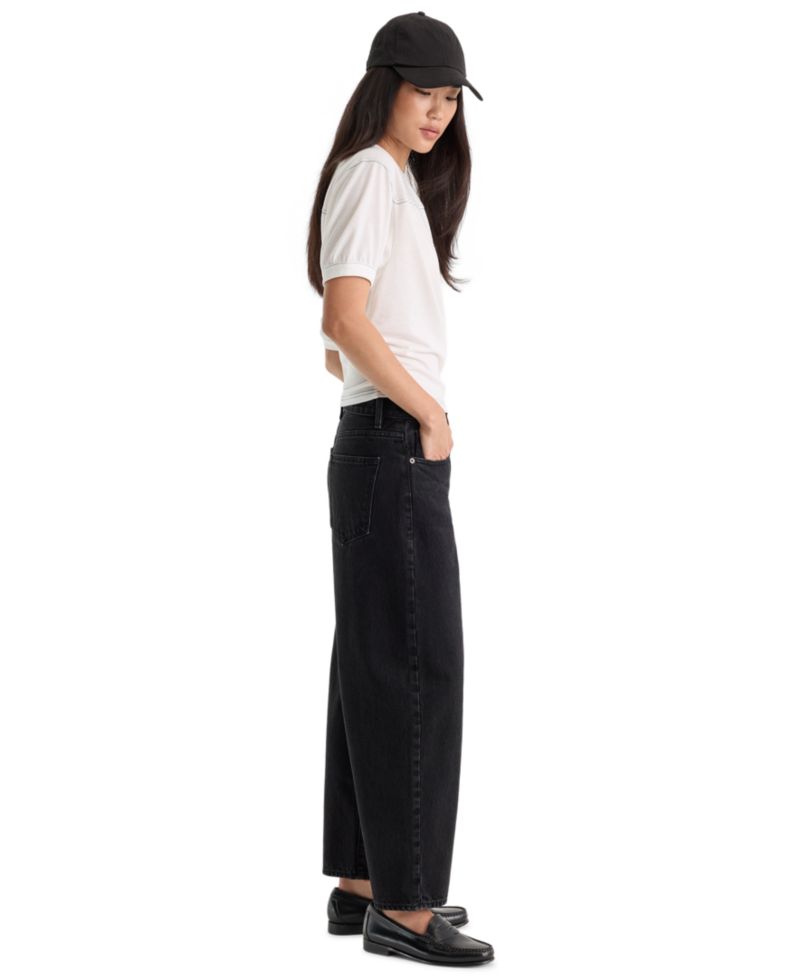Women's Vintage Mid-Rise Barrel-Leg Ankle Jeans