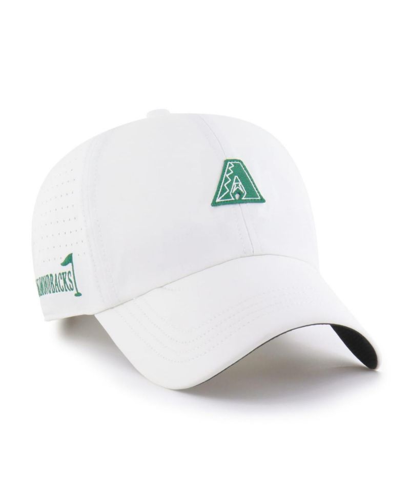 Men's White Arizona Diamondbacks Elevated Greens Clean Up Adjustable Hat
