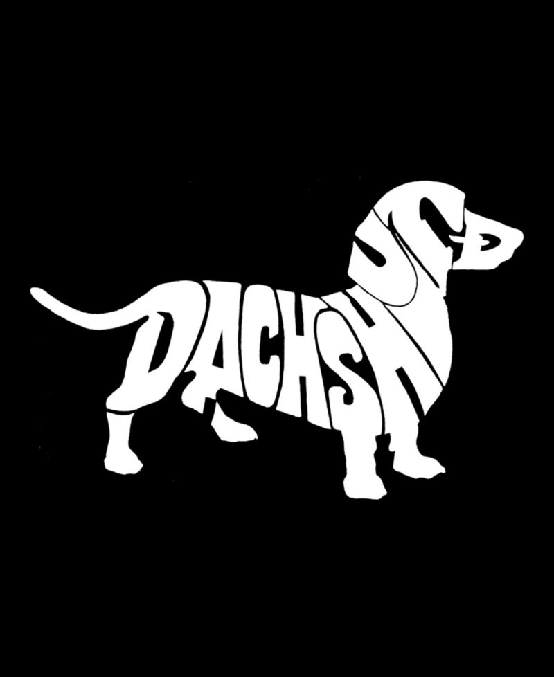 Men's Dachshund Word Art Graphic Tank Top