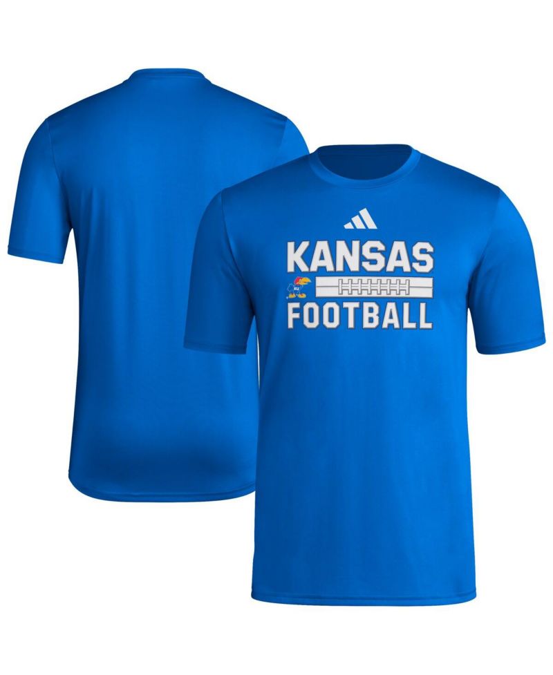 Men's Royal Kansas Jayhawks Locker Laces Out Pre-Game T-Shirt