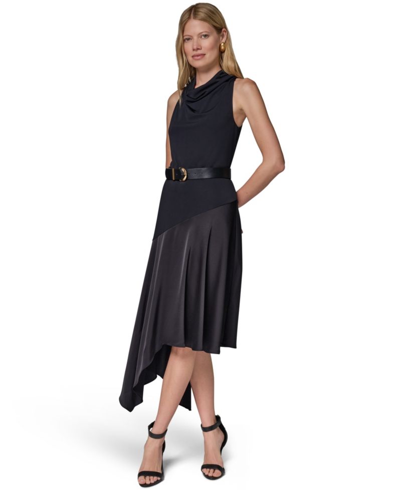 Women's Jersey High-Low Fit & Flare Dress