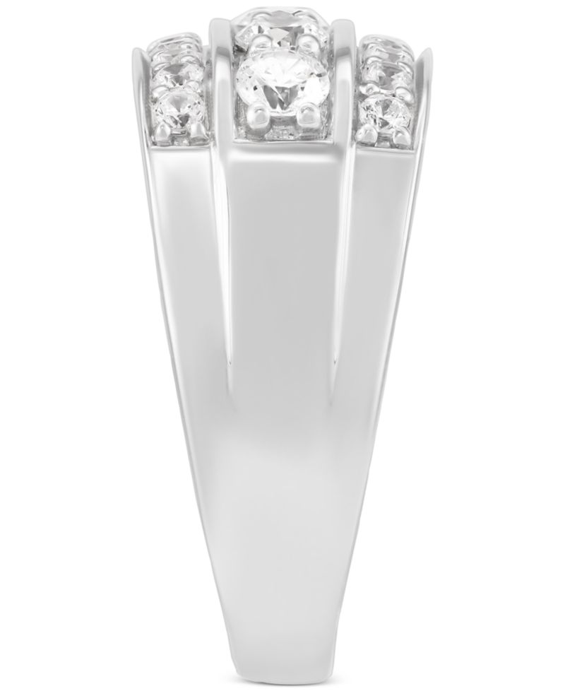 Men's Lab Grown Diamond Triple Row Ring (1-1/2 ct. t.w.) in 10k Gold