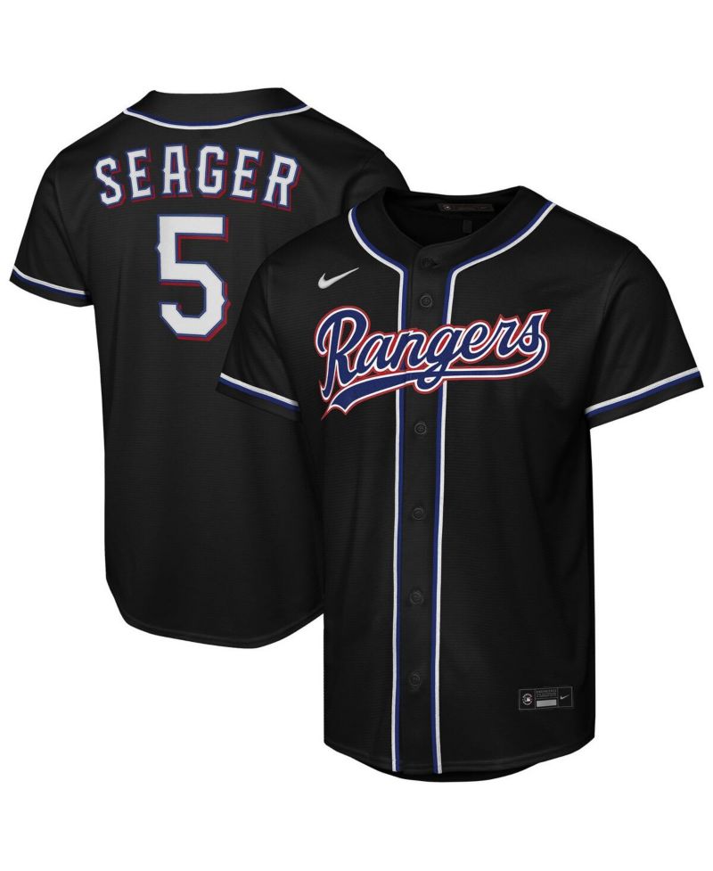 Big Boys and Girls Corey Seager Black Texas Rangers Fashion Replica Player Jersey
