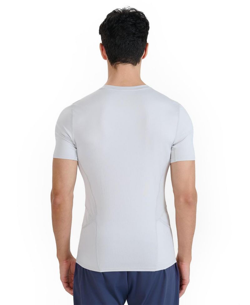 Men’s Slim Quick-Dry Running T-Shirt Stretch Reflective