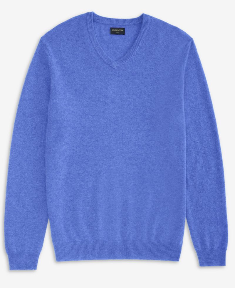 Men's 100% Cashmere V-Neck Sweater