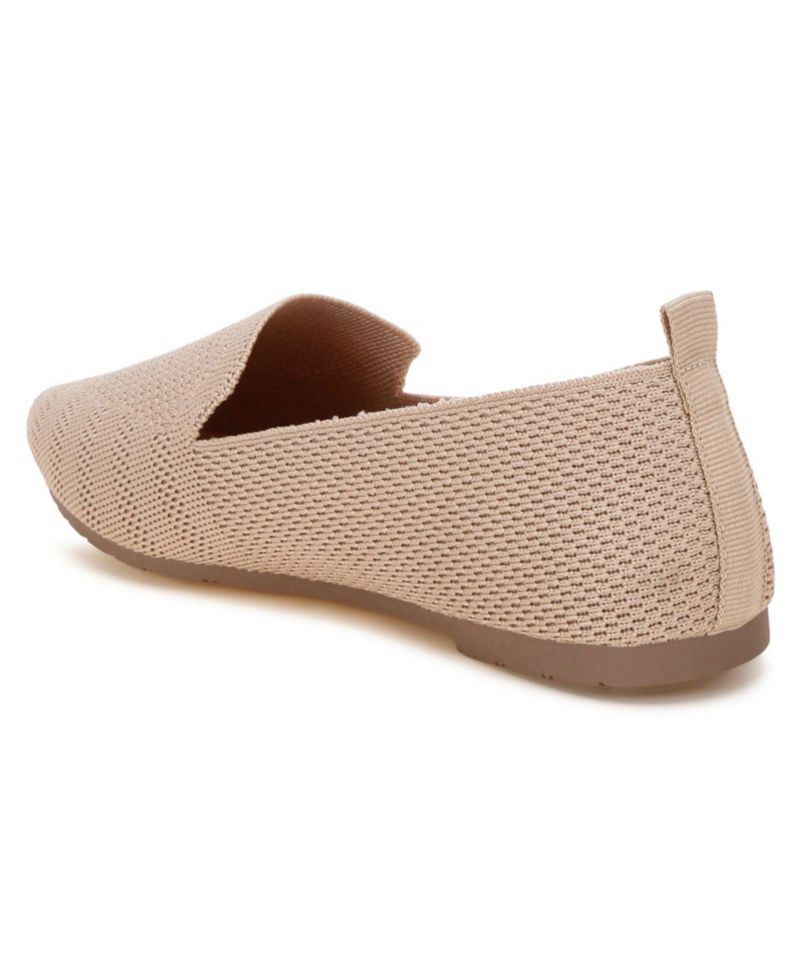 Womens Akili Knit Textile Solid Flats