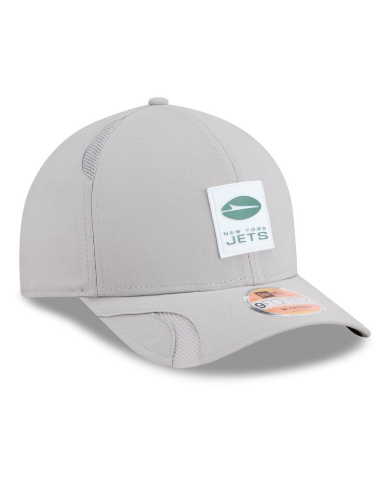Men's Gray New York Jets 2025 Sideline M-Crown 9FORTY Adjustable Hat