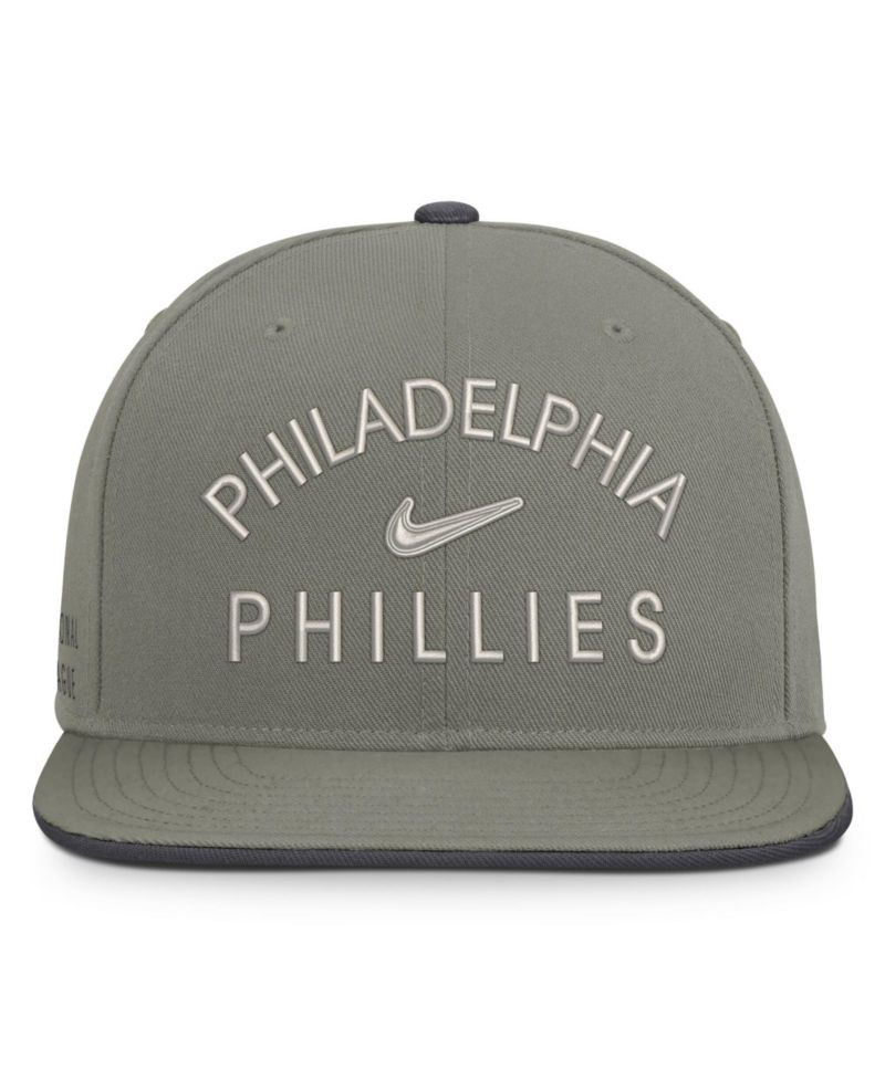 Men's Olive Philadelphia Phillies Pro Dri-FIT Snapback Hat