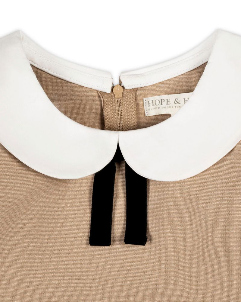 Little Girls (6 - 12) French Look Ponte Dress with Bow