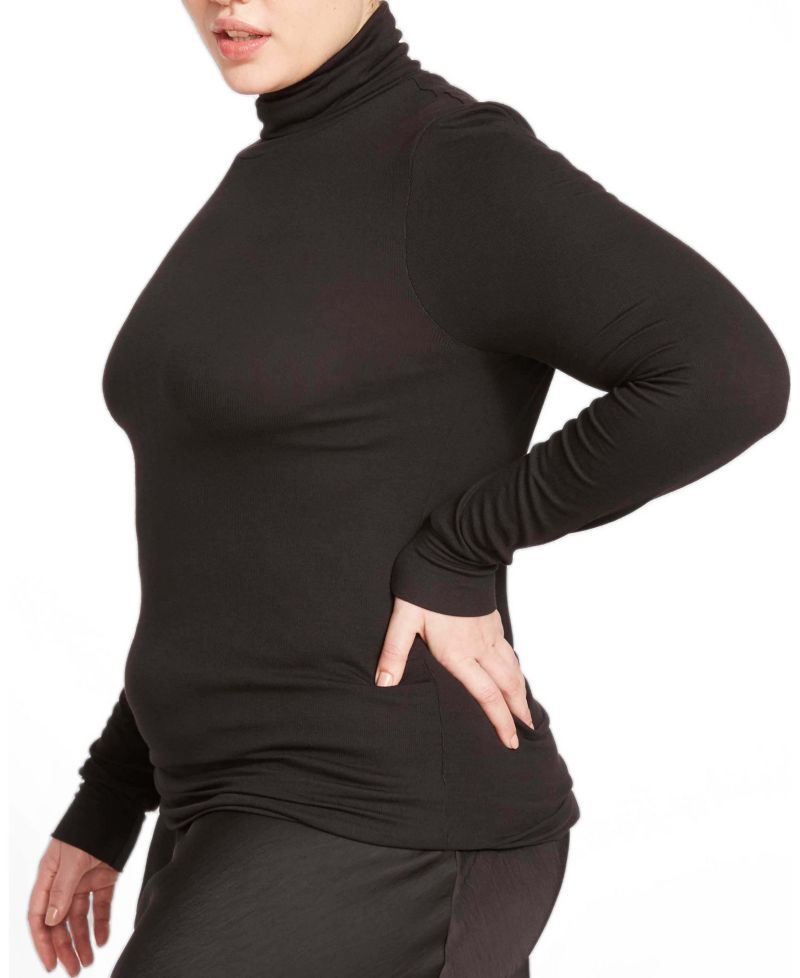 Plus Size Cloud Rib Turtleneck