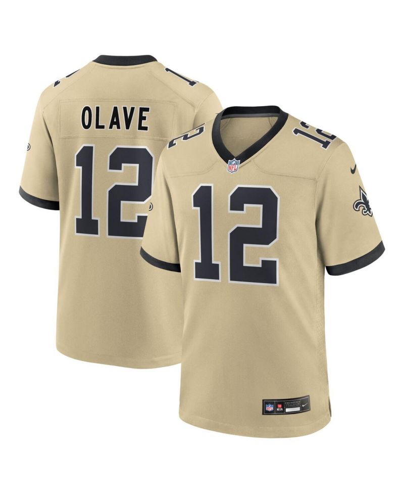 Big Boys and Girls Chris Olave Gold New Orleans Saints Gameday Golds Alternate Game Player Jersey