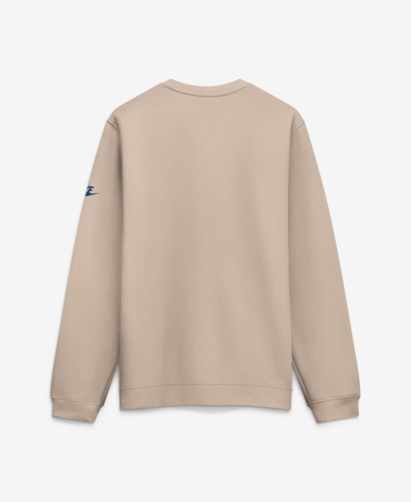 Men's Sand New York Giants I-Formation Rewind Club Crew Sweatshirt