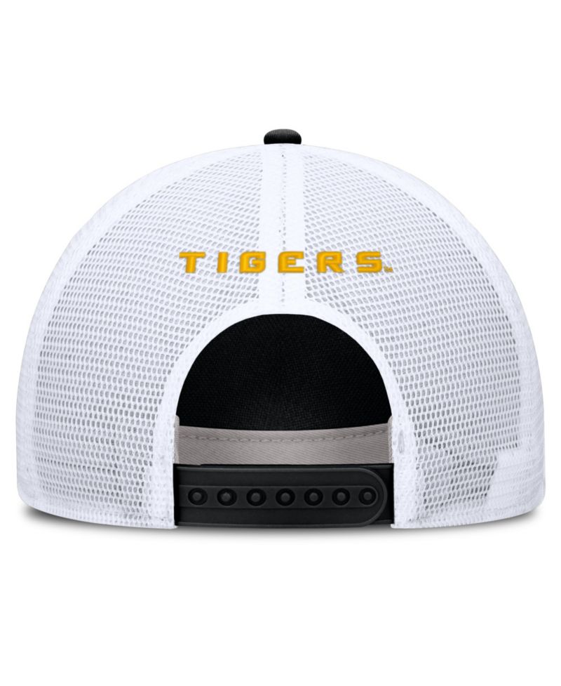 Men's and Women's Black LSU Tigers Game Day Rope Trucker Adjustable Hat