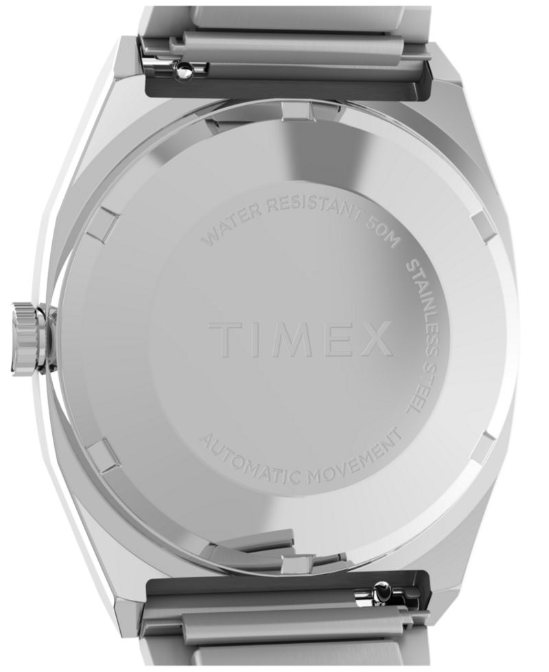 Men's Automatic Silver-Tone Stainless Steel Watch, 34mm